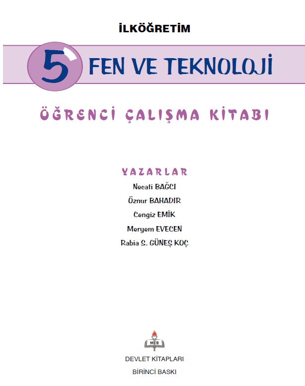 Fen ve Teknoloji 5 Ders Kitabı