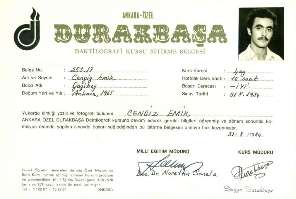 Daktilografi Belgesi