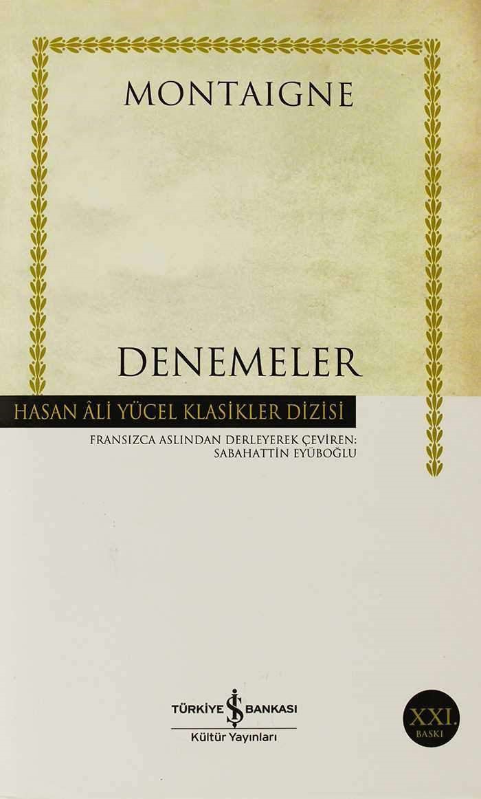 Denemeler kitap kapağı